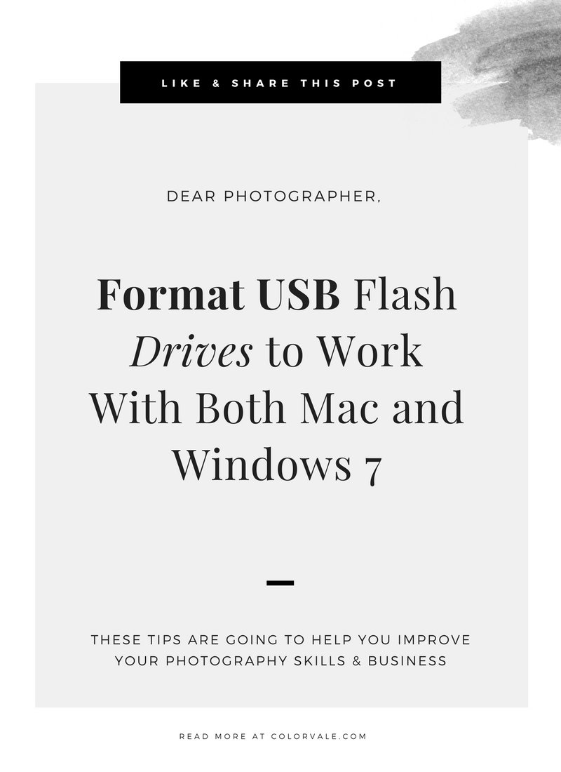 format usb to use for mac and windows