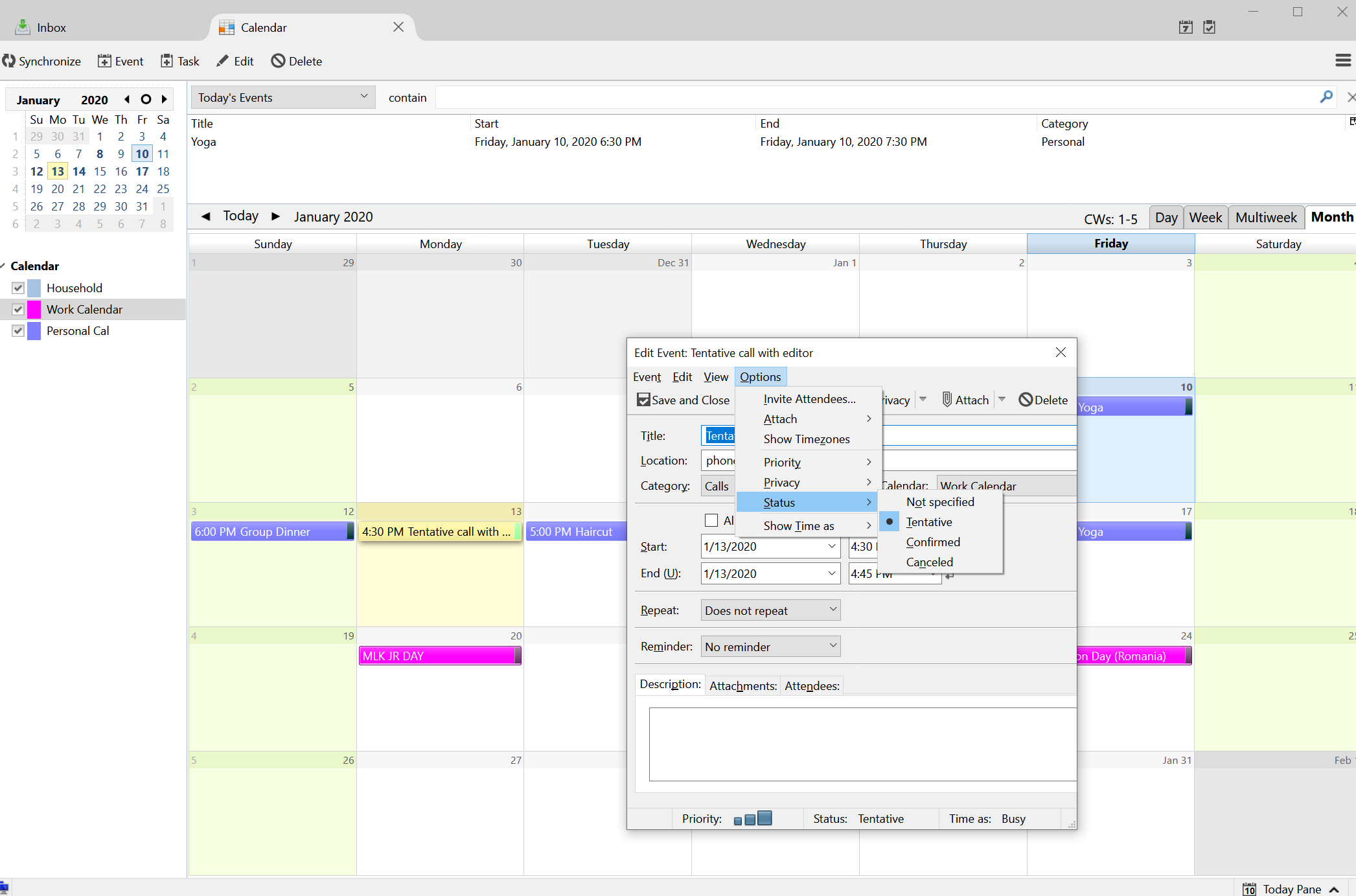 outlook for mac calendar tracking tool